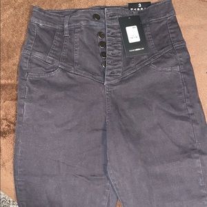 High Rise Black Jeans